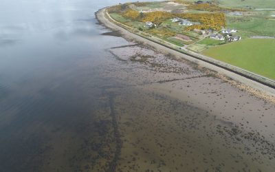 Taking to the skies to explore the Moray Firth fish traps