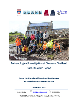 Archaeological Investigation at Gletness, Shetland Data Structure Report