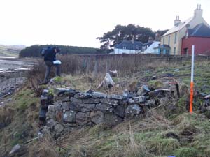 Littleferry Cottage Ruin, Remaining Wall