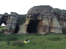 General view of main Caiplie Cave, looking northwest