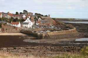 Crail Harbour at low tide, looking northeast