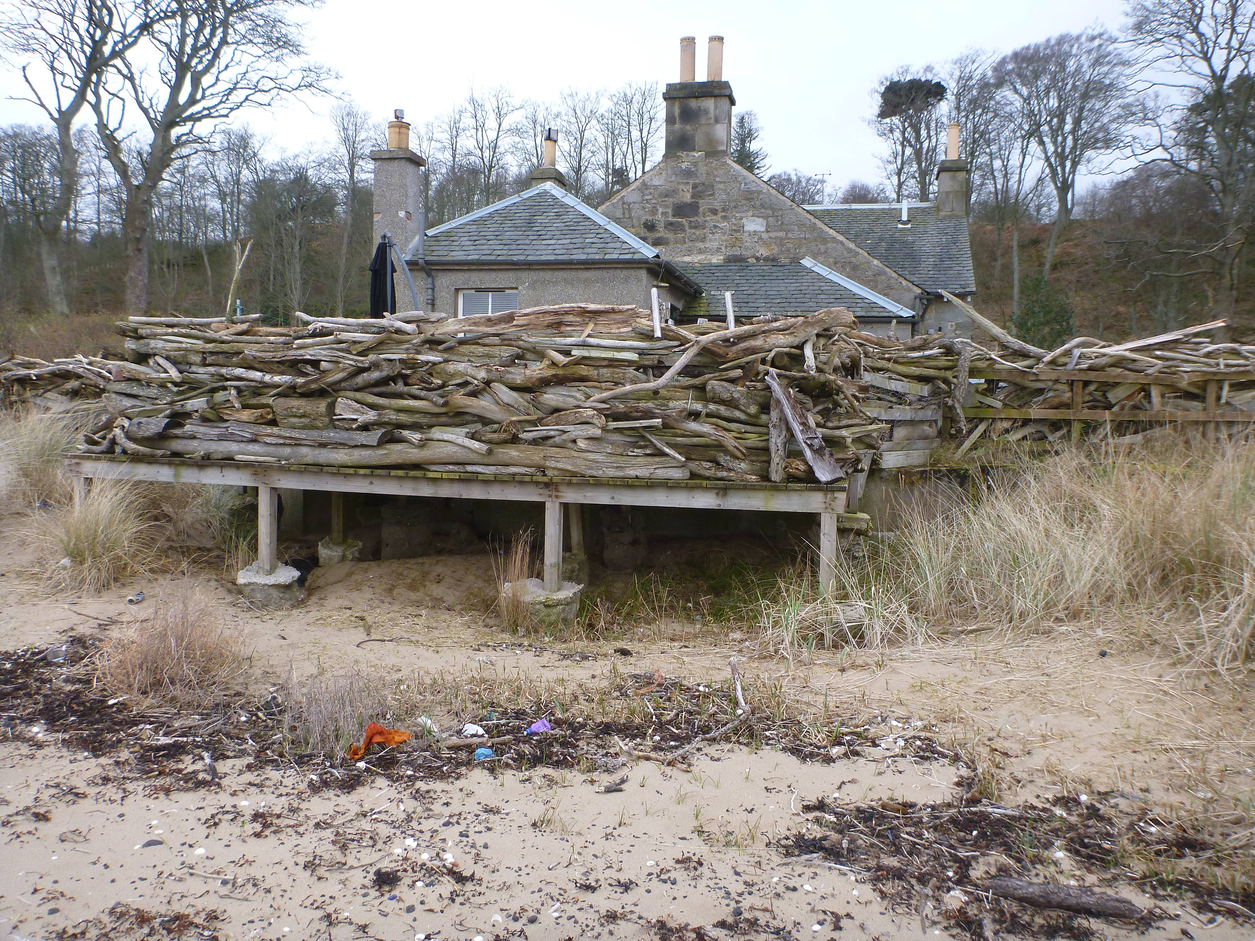 Fishery Cottage from coast