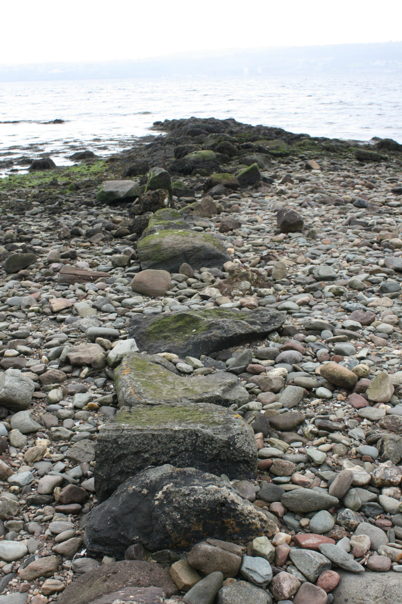 Hill of Ardmore jetty detail of facing stones