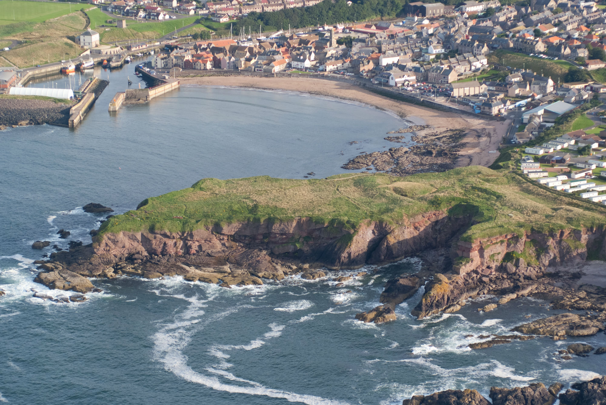 Eyemouth Fort aerial view