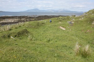 Kildonan Point, view of lower enclosure from above