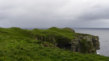 The broch with the three defensive walls and ditches