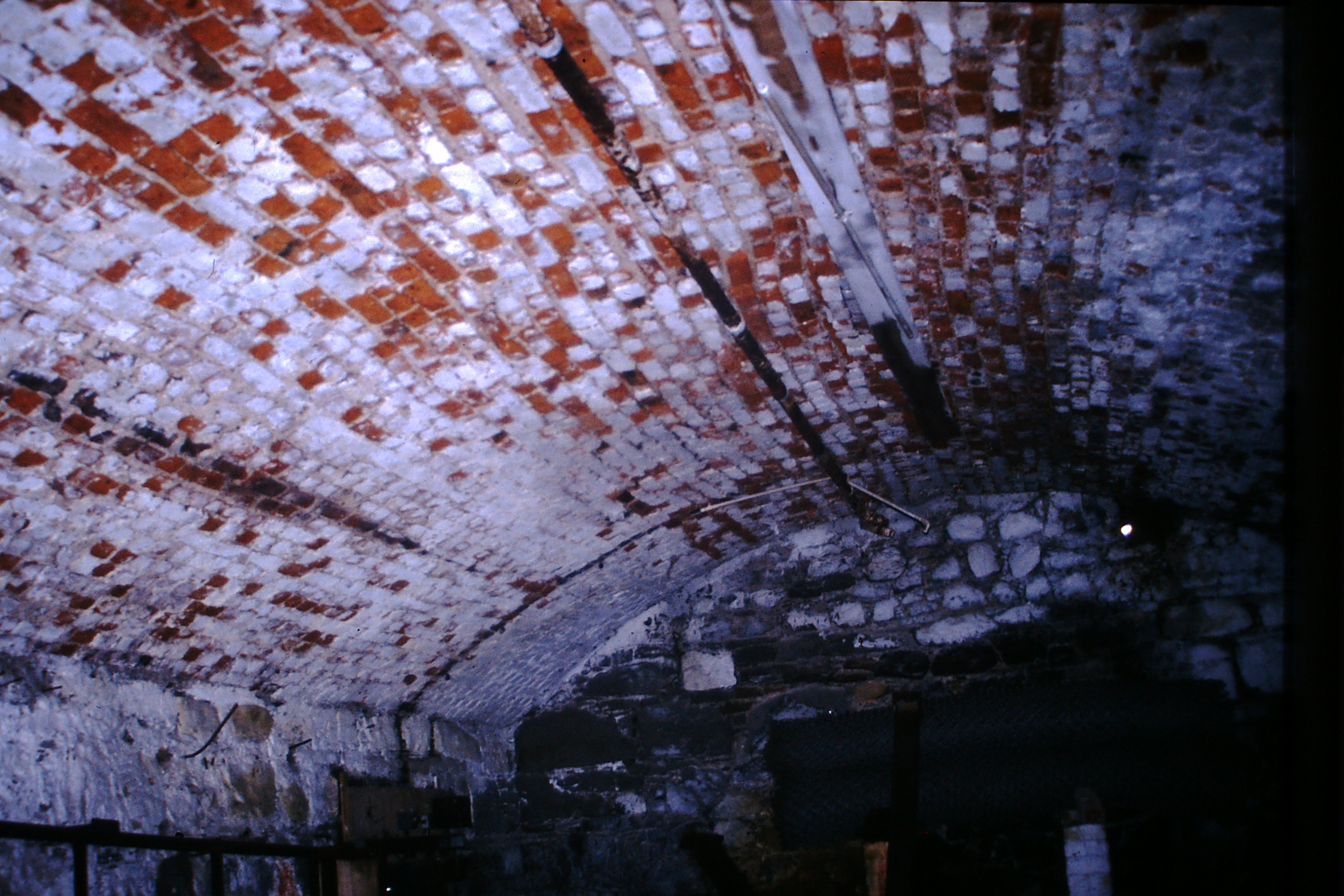 Prestwick Salt Pans - view of internal vault arch., 