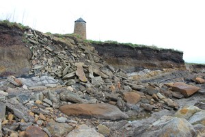 Dumped material? or failing coastal defence, looking NE