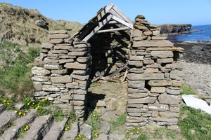 South hut, south-facing elevation