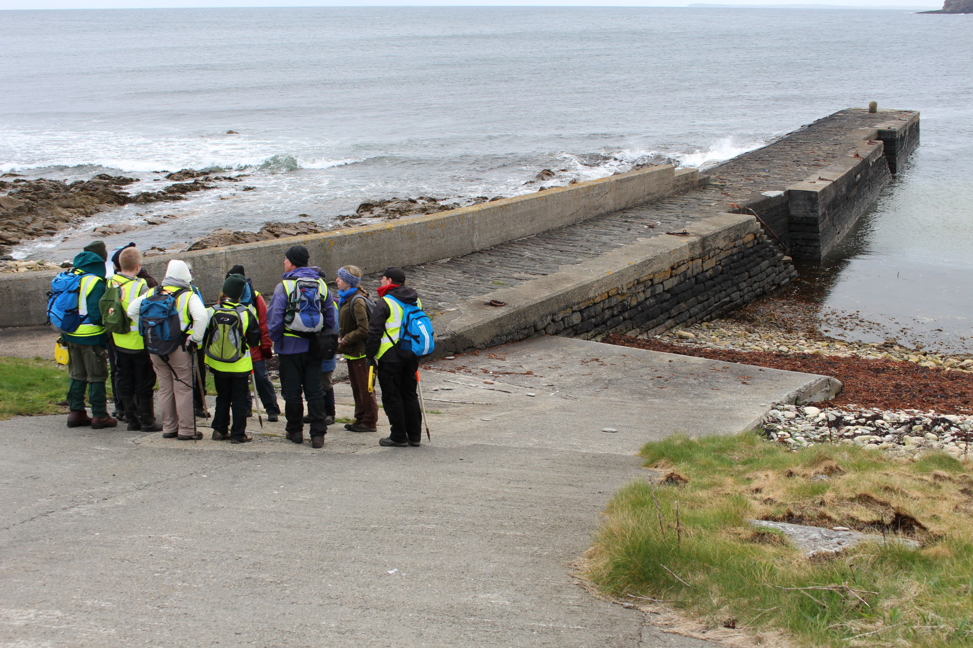 Pier and slipway
