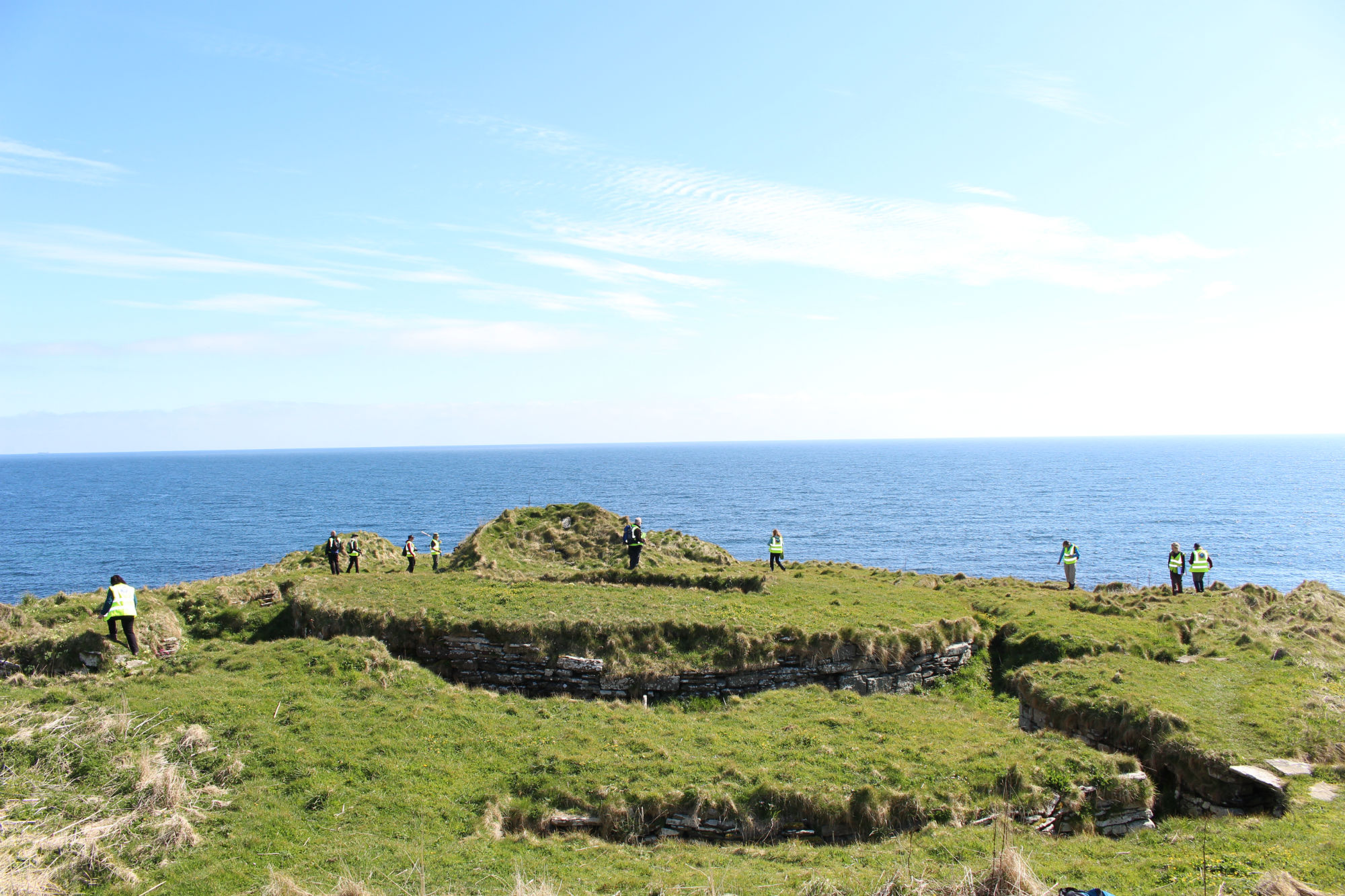 General view of broch and settlement