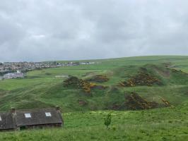 View towards site of fort.