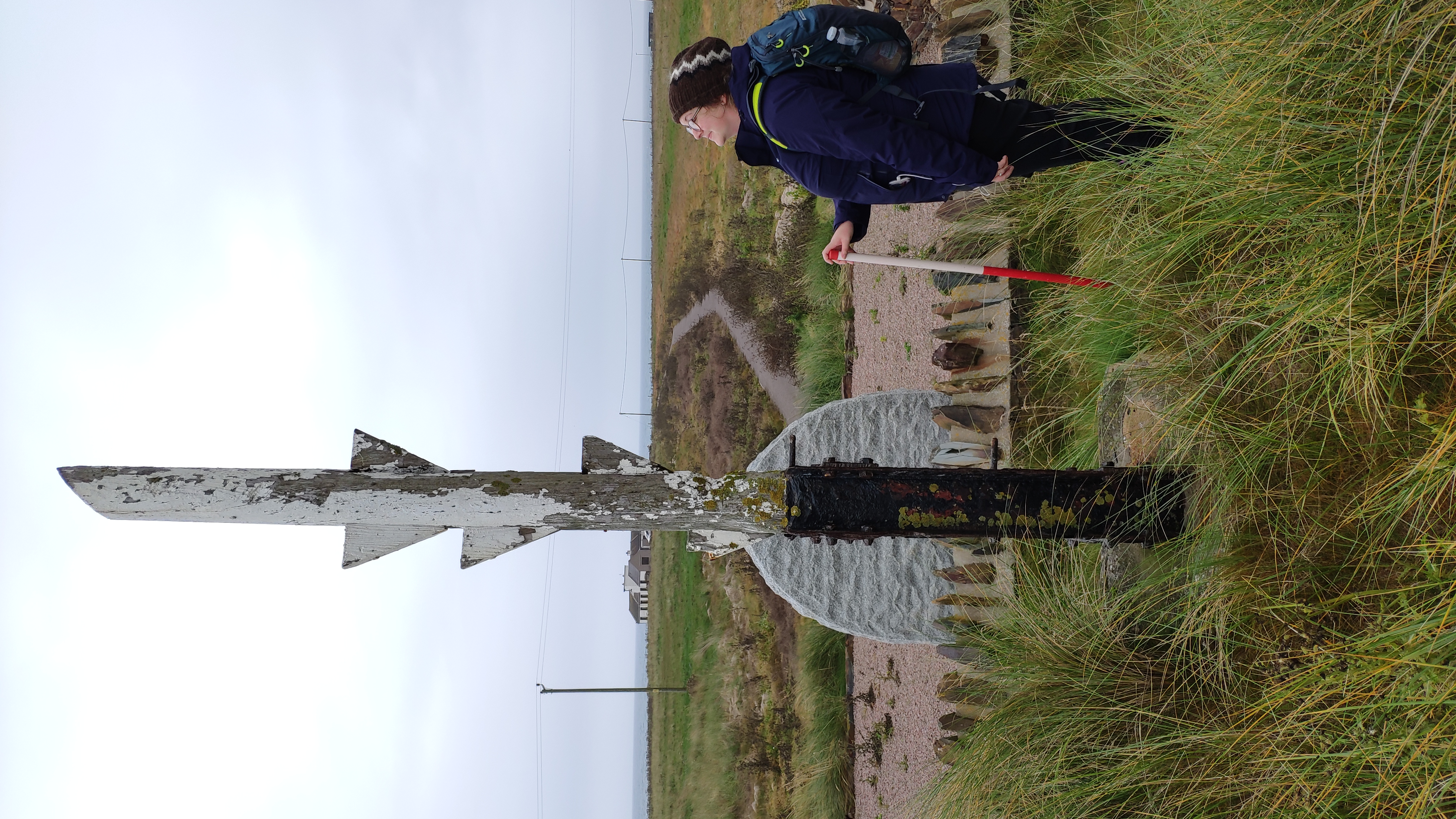 Rocket pole, now situated behind memorial