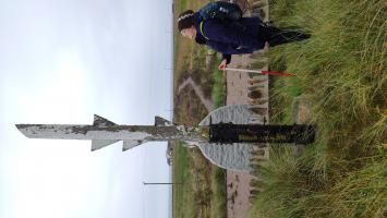 Rocket pole, now situated behind memorial