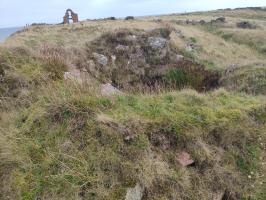 Bowl-like structure, looking east