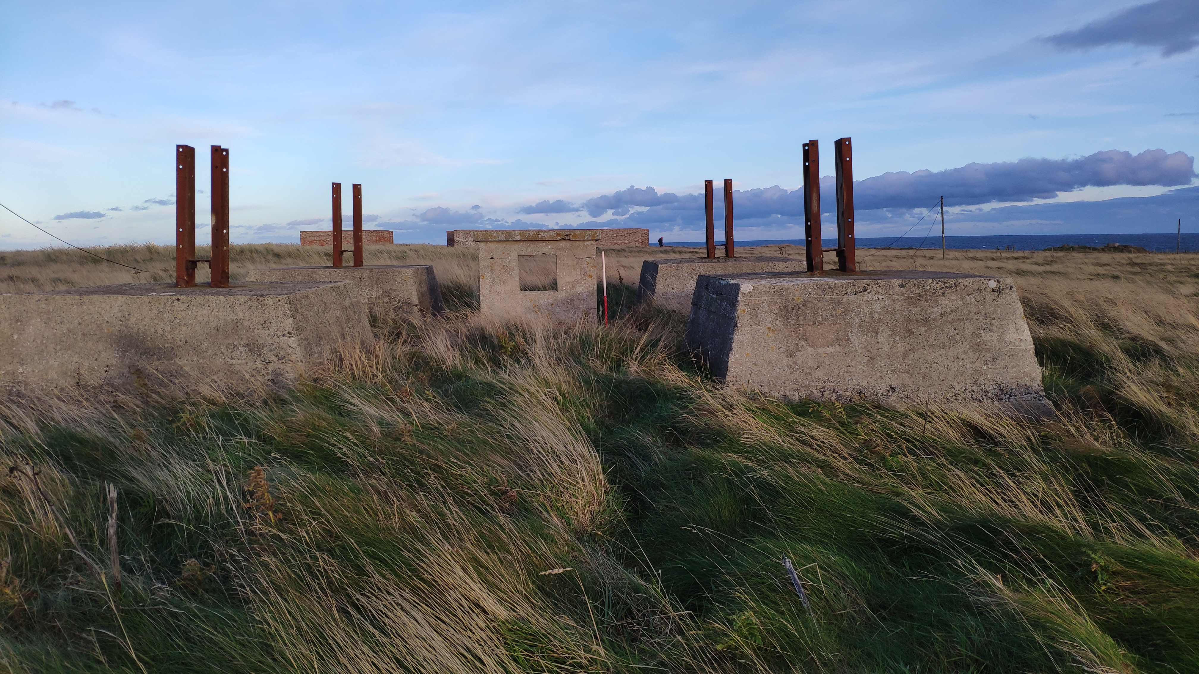 Mast base, looking east