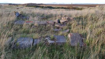 Remains of huts