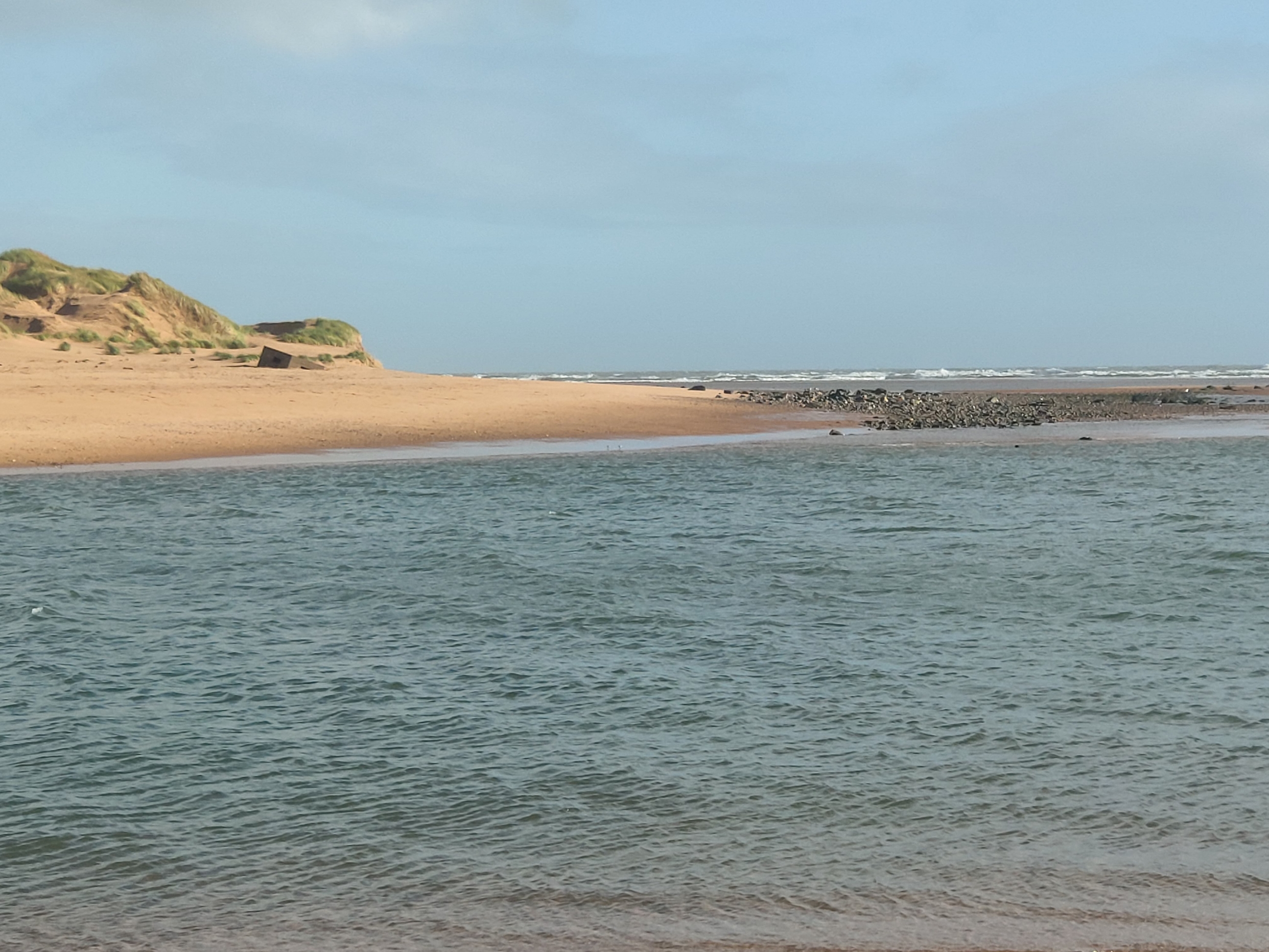 Pillbox photographed from the Newburgh side of the Ythan estuary.