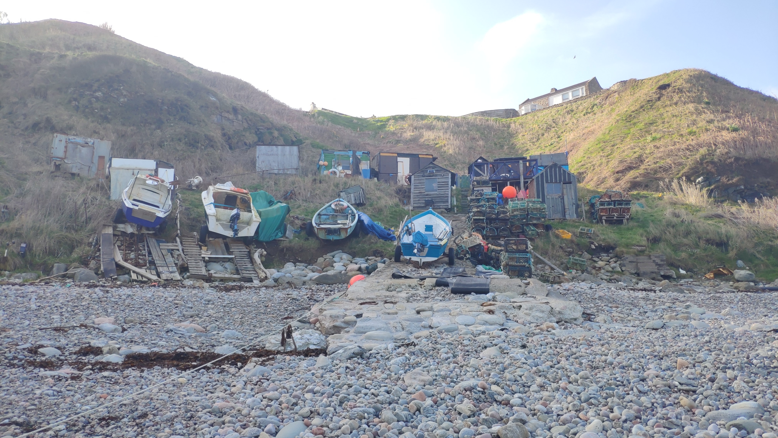 South slipway still in use.