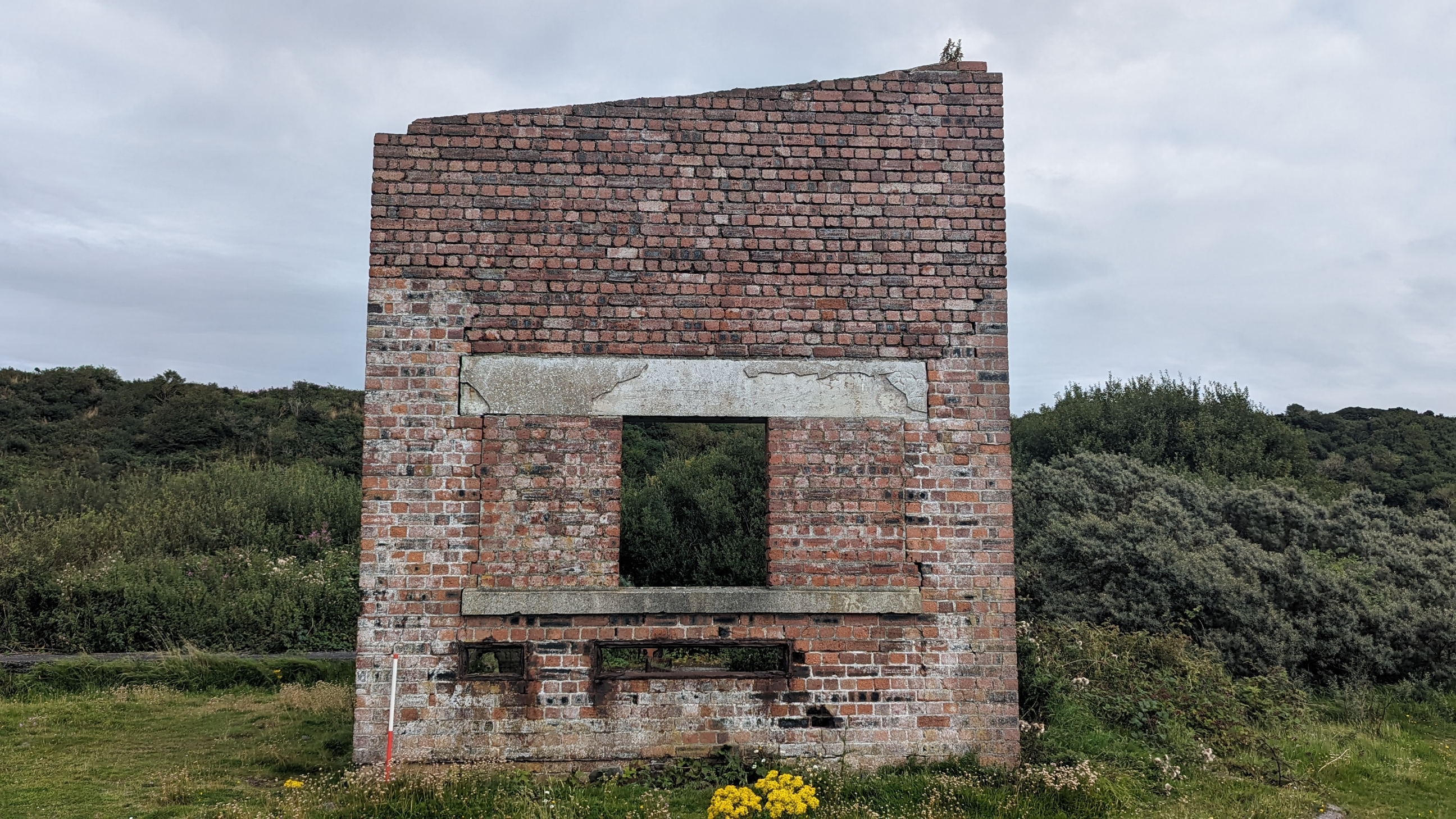 Front view of the winch house, looking East. Location 5 on site map.