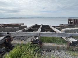 Slipway, looking west. Location 1 on site map.