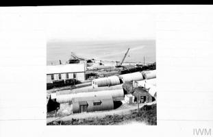 Innermessan looking West from cliff top. Courtesy of Imperial War Museum. Photographer: Sergeant Palmer. 1944-09-16 © IWM H 40124