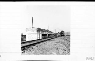 Coal bunkers, Leffnoll sidings. Courtesey of Imperial War Museum. Photographer: Sergeant Palmer. 1944-09-16 © IWM H 40131