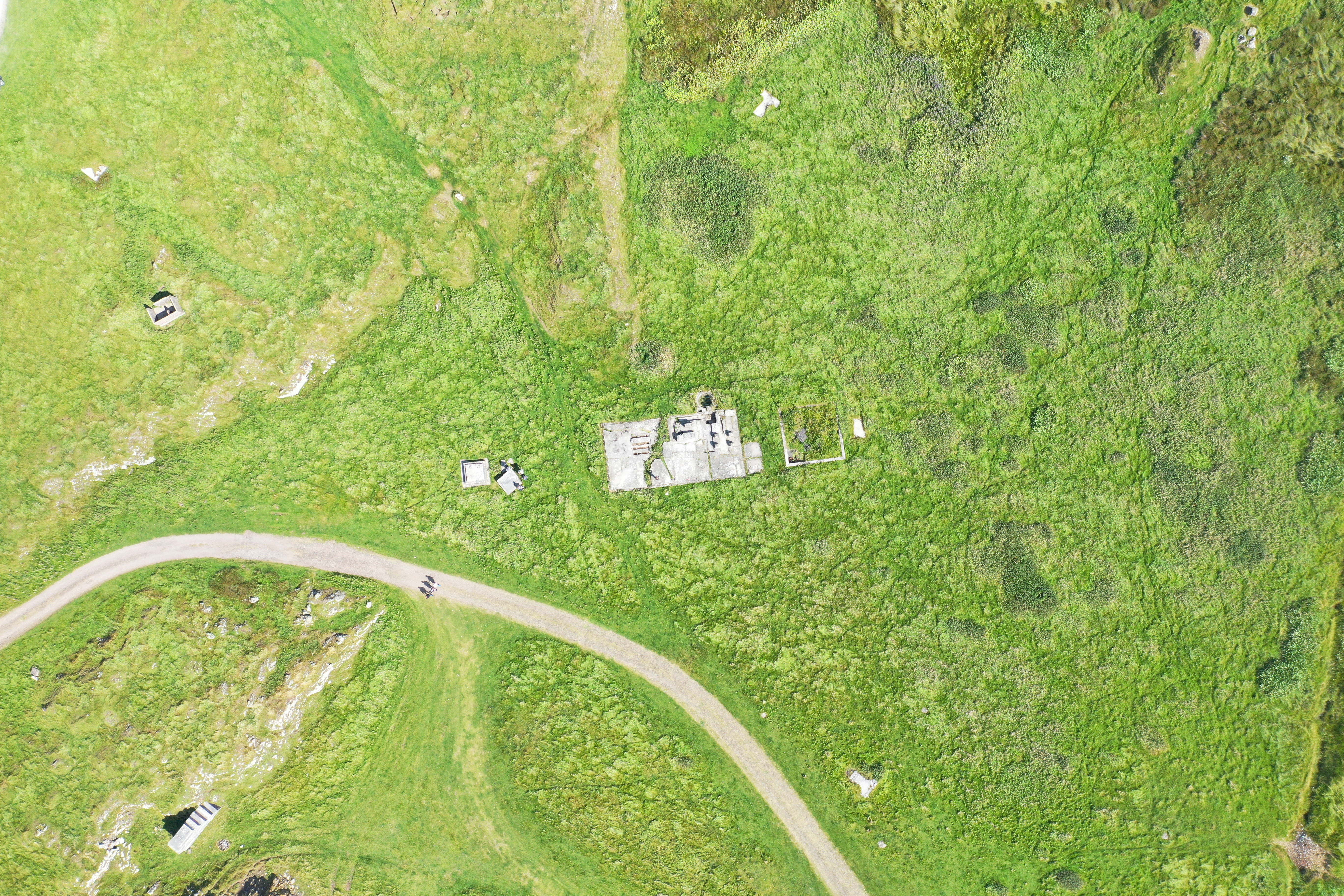 Aerial shot of site